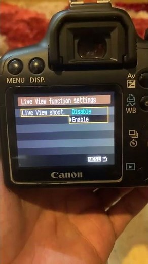 Cara Live View Canon EOS1000D