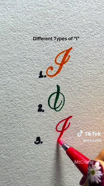 Different Types of Brush Pen Calligraphy Techniques