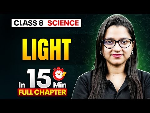 Light Science Class 8 || Complete Chapter In 15 Minutes 🎯
