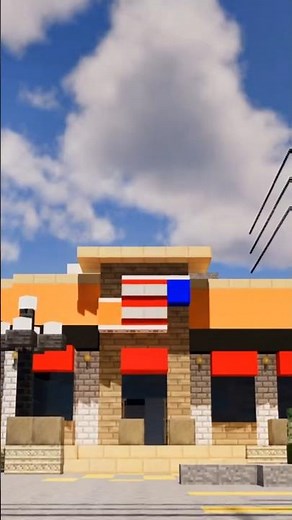 Dairy Queen in Minecraft! 🍦 #minecraftcity #dairyqueen
