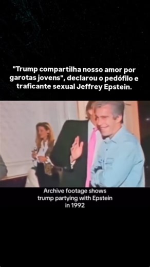 Imagens & História on Instagram: ""Trump compartilha nosso amor por garotas jovens", declarou o pedófilo e traficante sexual Jeffrey Epstein. Em um perfil de Epstein publicado na revista New York Magazine em outubro de 2002, Trump o descreve como "um cara fantástico", dizendo que o conhecia há 15 anos. "Dizem até que ele gosta de mulheres bonitas tanto quanto eu, e muitas delas são bem jovens", disse Trump na época. Uma carta de 2003, assinada por Trump e com um desenho do torso de uma mulher nu