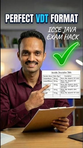 ICSE Class 10: Variable Description Hack! 💻 - Score Full Marks ✅ | ICSE Computer Applications 2025