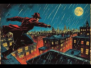 Midnight Across the Rooftops | 1960s Spy Jazz Noir – Cinematic Chase Scene