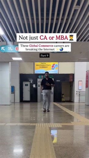 SD Abhishek on Instagram: "Most commerce students grow up thinking it’s only about B.Com, CA, or MBA — right? But honestly… there’s so much more waiting out there 🌍💼 From International Finance to Business Analytics, Global Trade, and Digital Accounting — the world of commerce is way bigger than we were told. You don’t need to limit your dreams to what everyone else is chasing. Explore. Learn. Go global. ✈️ 🎯 Watch till the end — you might just find a career you’ve never even heard of. 📩 Save