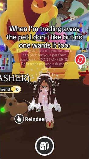 No one wants my neon reindeer!! #roblox #trademe #adoptme #dreampets #adoptmetrading #adoptmeroblox