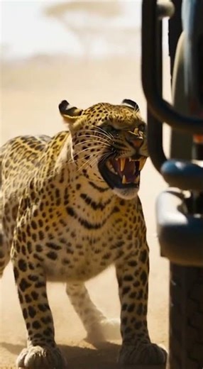 Springbok Leaps Into Safari Jeep to Escape Starving Leopard | Raw Wildlife Footage