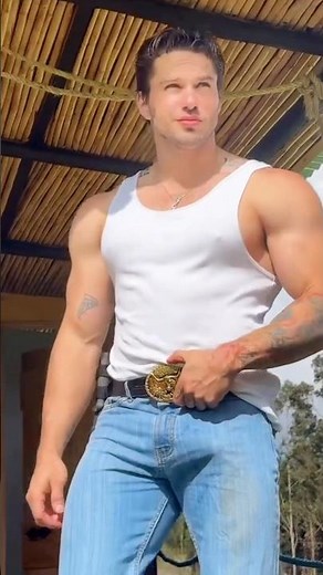 Strong cowboy muscles