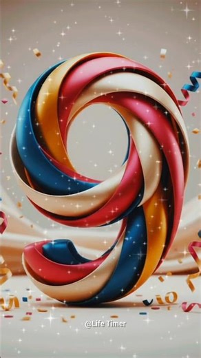 🎀 Happy Celebration Countdown | Fun 9–0 Party Numbers #10seconds #timer #shorts