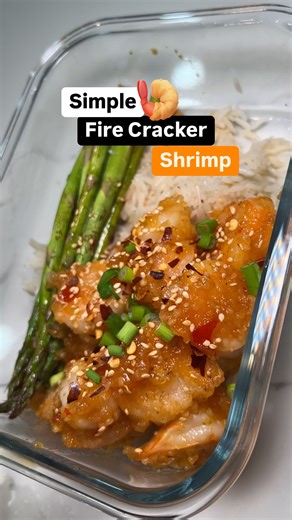 SIMPLE FIRECRACKER SHRIMP 🍤 (Easy High-Protein Meals for Busy Moms Who Want to Lose Weight) Our NEW & revamped Weight Loss Accelerator Recipe Guide is here… and you can grab a FREE copy! 👉 Step 1: Comment RECIPES below so I know you want it. 👉 Step 2: Send me a quick DM that says “recipes” and I’ll personally send it right over! That way you don’t miss it if the comments get crazy 👀 Looking for a spicy, sweet, and protein-packed dinner that comes together in minutes? 👏 This Firecracker Shri