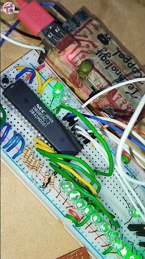 8085 Breadboard Computer | 8 bit Microprocessor | #shorts | #viralvideo