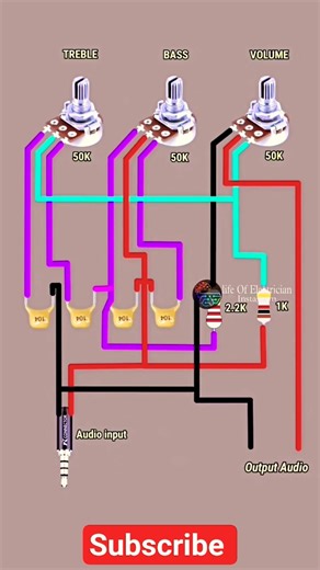 Volume | Bass | Treble | wire connection #education #experiment #shortvideo #fyp