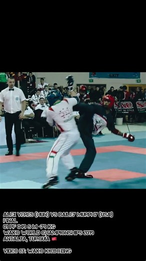 2 points by Bailey Murphy vs Alex Veres, WAKO World Championships 2019 #pointfighting #fyp