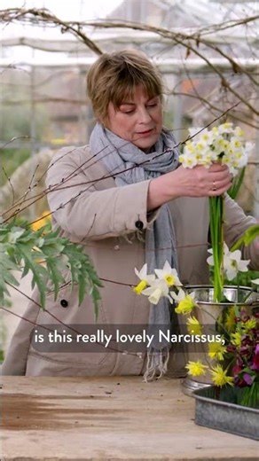 Learn how to make an early spring arrangement