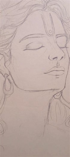 #art #drawing #painting |Easy Lord Krishna Drawing Step by Step | Part 1 |#sketch #artist