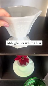 This is what I was taught about true vintage milk glass. I also have been told to look for the “pink ring” in the light and even some pieces have uranium and will glow! #Milkglass #thriftstorefinds #thriftfinds #Education #vintagefinds #glassware #collectibles | Candy Thrifts