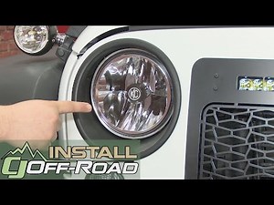 Jeep Wrangler JK KC HiLiTES Headlight LED Gravity 7" Pair 2007-2018 Installation