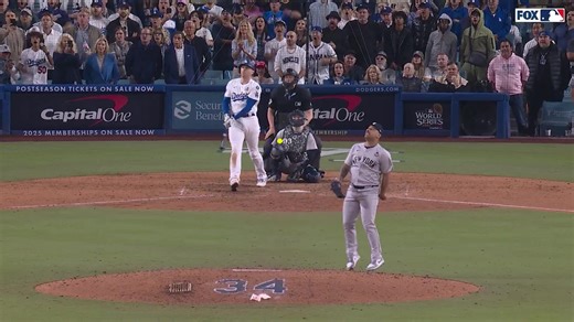 7K views · 542 reactions | One year ago today in Dodgers history: "She is gone! Gibby, meet Freddie!" https://dodgerblue.com/this-day-dodgers-history-freddie-freeman-walk-off-grand-slam-yankees-world-series/2025/10/25/ | Dodger Blue | Facebook