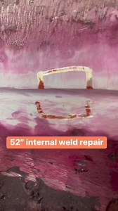 Weld repair insude 52 inches pipe #grinding #repair #welding #tigwelding #stainlesssteel #shurdownproject #oilandgas #trend #dailygrind #highlights | SnapterZ