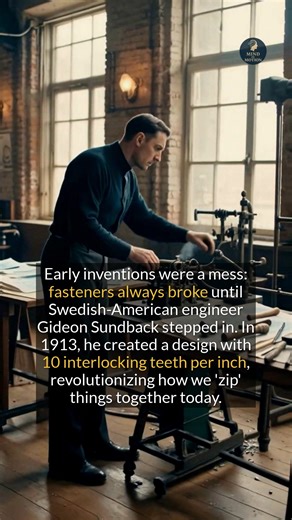 The zipper: a historical invention that revolutionized fastenings from clothing to military gear and everyday accessories. #historyfacts #innovation #didyouknow #historical | Global Highlights
