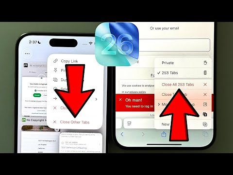 How To Close All Tabs in Safari on iPhone iOS 26