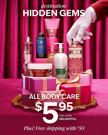 Limited time only: $5.95 all Body Care. 🛍️ Tested by dermatologists and loved by your skin – give the 🎁 that everyone enjoys. ❤️ | Bath & Body Works Canada