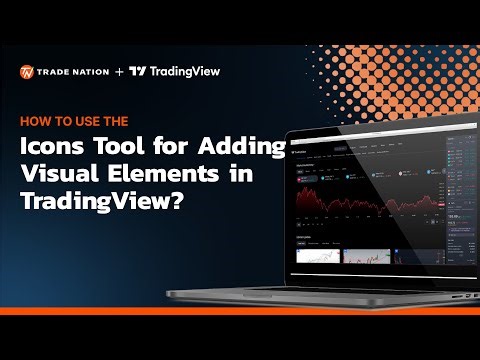 How to use the Icons Tool for Adding Visual Elements in TradingView?