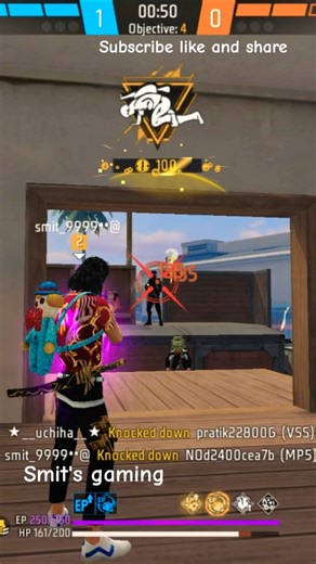 1 vs 2 only Red ♥️ number headshot kill's ❤️‍🔥