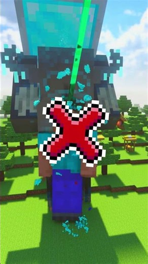 Steve Vs Trident (Wood To Netherite Shield)