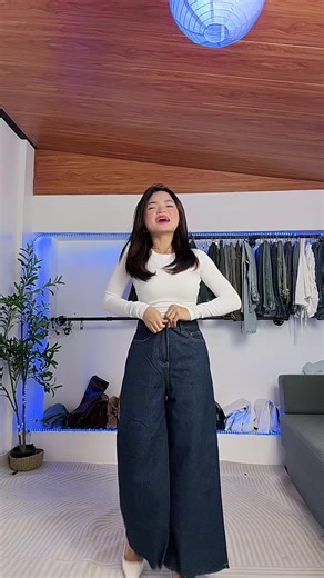 Trending Wide Leg Denim Pants for Women