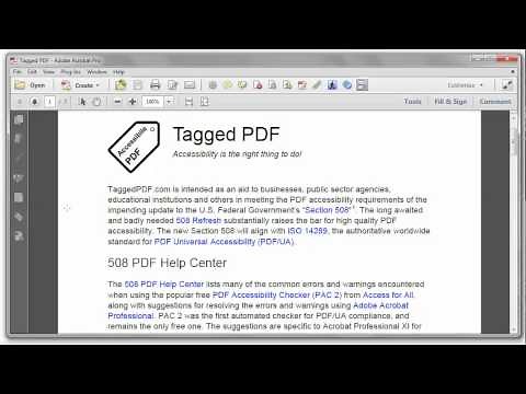 Resources for PDF 508 testing and remediation