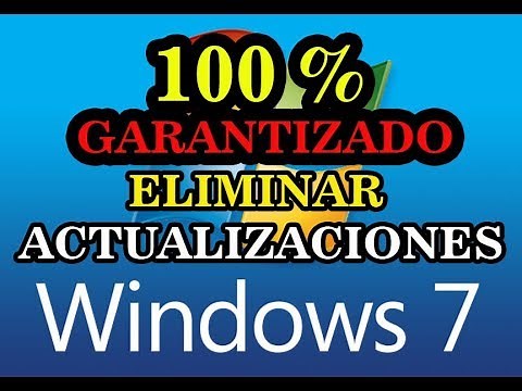 COMO ELIMINAR LAS ACTUALIZACIONES DE WINDOWS 7 PARA SIEMPRE 100 % GARANTIZADO