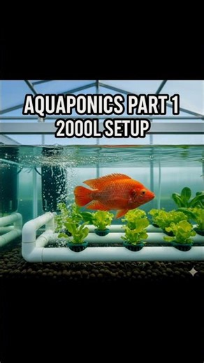 Starting a 2000L Aquaponics System Today. Can 1000 Fish Grow to 50kg? Watch Part 1.