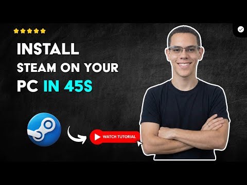 How to INSTALL STEAM on Your LAPTOP or PC with WINDOWS in 45 S