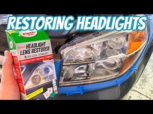 Restoring Headlight with Turtle Wax Kit