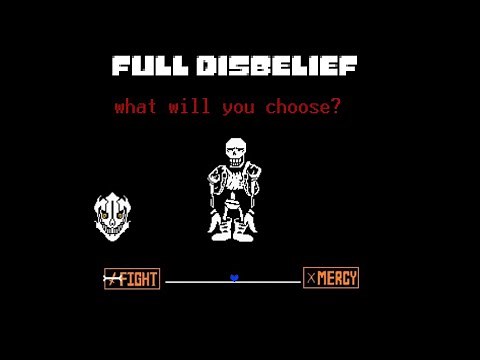 FULL disbelief papyrus fight all 4 phases