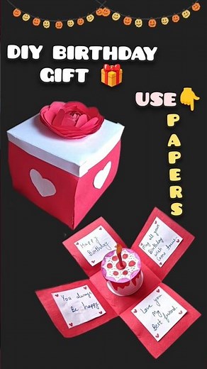 DIY Birthday Explosion Box Card for Best Friend | Handmade Surprise Gift#viral#shorts #ytshorts