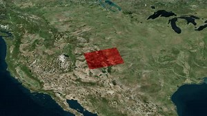 Colorado State On Map 4K