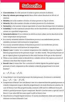 Class 12 chemistry chapter 2 (Solution) notes.#shorts#ytshorts