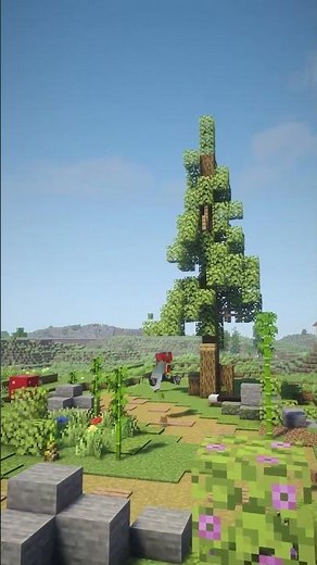 Creating An Azalea Forest #minecraft #minecraftbuilding #shorts