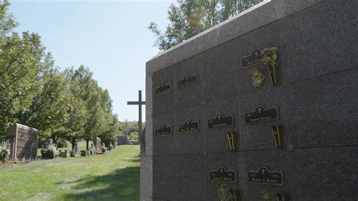 Discover the peaceful beauty of Holy Cross Cemetery in Akron. This cemetery is a place of comfort, reflection, and faith. | Catholic Cemeteries Association