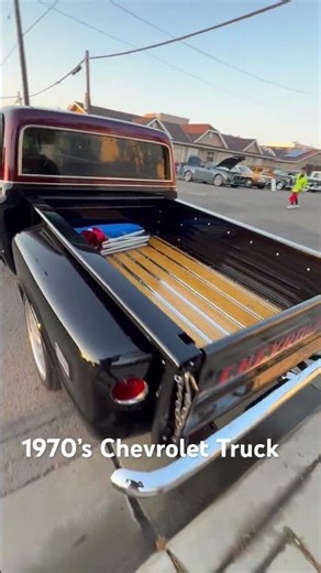 1970’s Chevrolet step side truck.