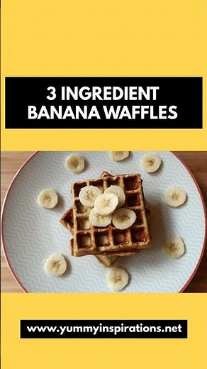 3 Ingredient Banana Waffles Recipe