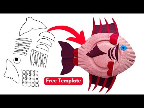 Paper Plate Fish Craft for KIDS | Paper Plate Crafts