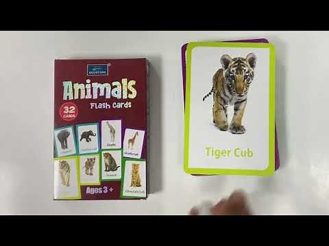 🦁 Animals Flash Cards for Kids | Fun Learning with Pictures & Names | BOOKFORD Early Learning Series