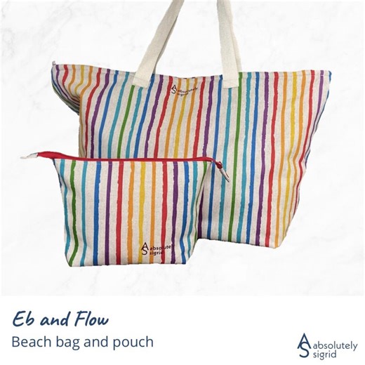 Large Beach Bag Sewing Pattern PDF   Zipper Pouch | Beginner Tote Bag | Eb and Flow - Etsy
