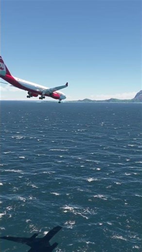 beautiful view of airplanes when landing 063