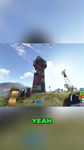 Peanut Avatar EXPLORES Tower, Dodges Turrets, Needs Auth! #shorts