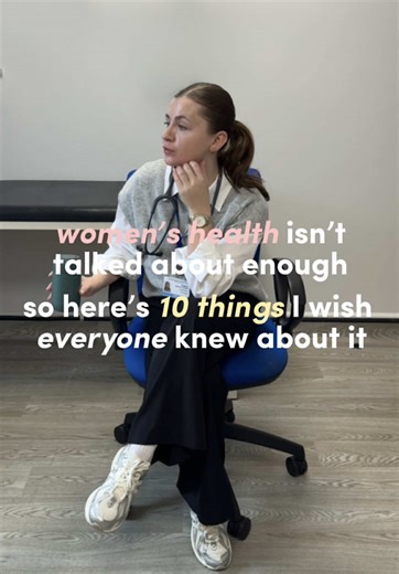 We don’t talk about women’s health enough as a society - so here’s 10 things everyone should know about it 💌 1. The menstrual cycle isn’t just about periods/bleeding, our hormones fluctuate significantly throughout our cycle and can have notable effects on mood, libido, metabolism and concentration 2. Women with heart disease often have worse outcomes than men, because they experience different symptoms and are often underrepresented in research 3. Endometriosis affects around 10% of women of r