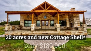 458K views · 55 reactions | LAND BARGAINS: 20 acres and new Cottage Shell* only $189,900! Some of the best views in the Texas Hill Country. Call (877) 333-8780 or click to chat with us. | Lone Star Land Partners | Facebook