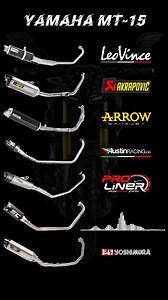 Different Exhaust Sounds on Yamaha MT-15! . . . . . . #yamaha #mt15 #exhaustsound #mt15exhaust #mt15sound #scproject #akrapovic | Reunion Rider | Facebook